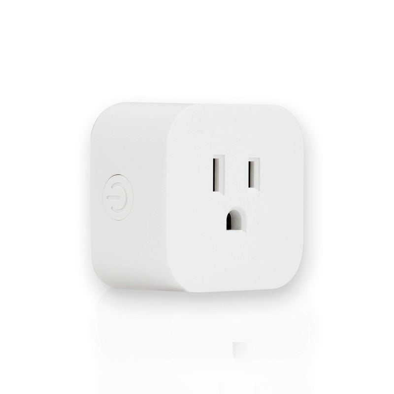 Enbrighten, White, Wi-Fi Smart Light Switch, Indoor Micro Plug-In, 1-Grounded Outlet, No Hub Required, 51511 - Image 1